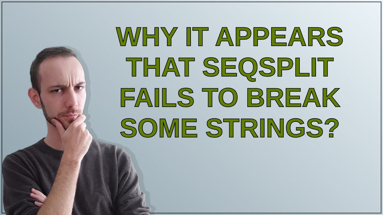 String Fail Tex: Why it appears that seqsplit fails to break some strings? - YouTube