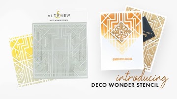 Altenew Product Intro - Deco Wonder Stencil