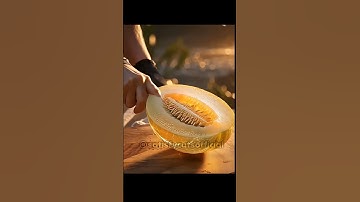 “Most Satisfying Musk Melon Cutting 🍈 | Relaxing ASMR Fruit Cutting Sounds | No Talking” #smoothie