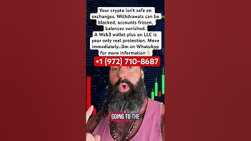 Set up your LLC and web3 wallet, get your crypto off exchange.#xrp #bitcoin #crypto #xrparmy #shorts