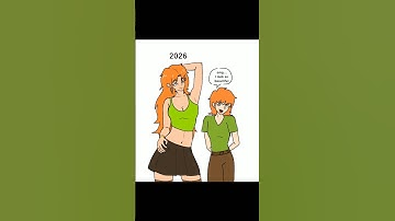 Steve, Alex and Enderman sees their future self, Absolute cinema 🙌🤯