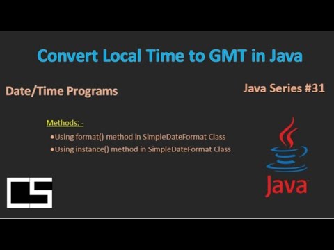 Convert Loocal Time to GMT|Java |@CodingwithShameera1