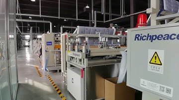 Richpeace High Speed Quilts Production Line running in customer factory