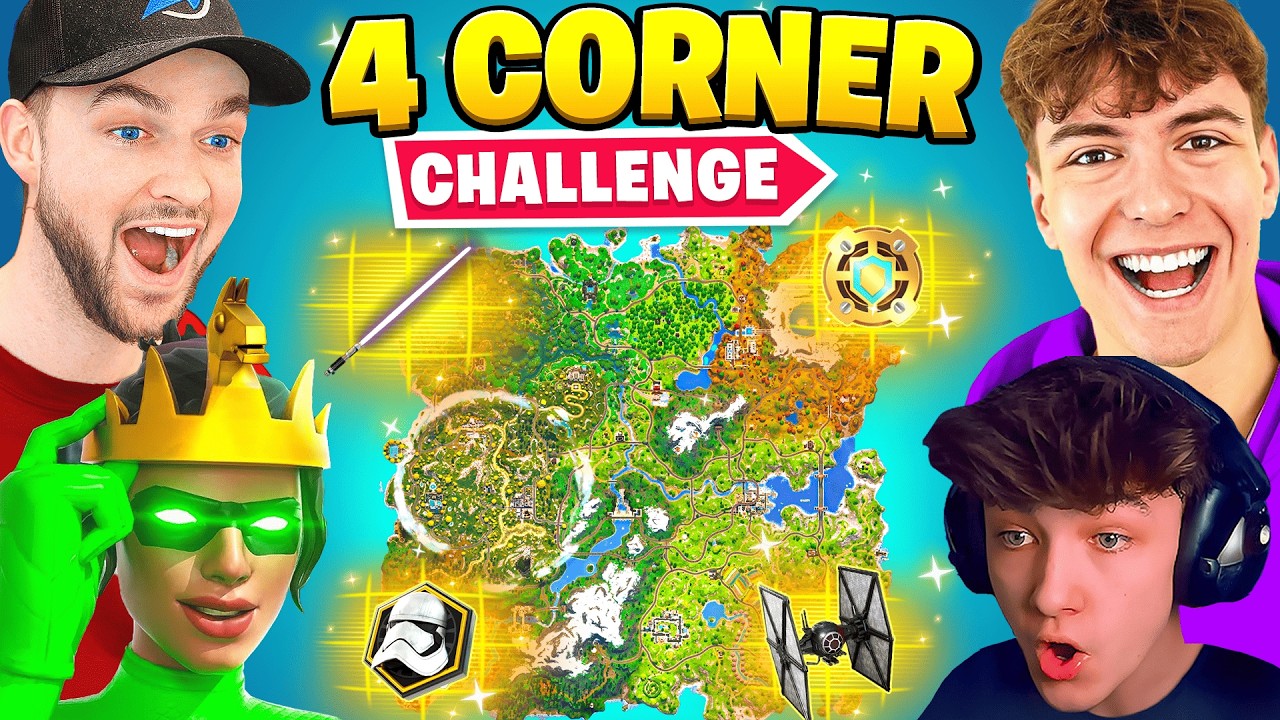 *NEW* MYTHIC 4 Corner Challenge in Fortnite Season 3! (Star Wars)