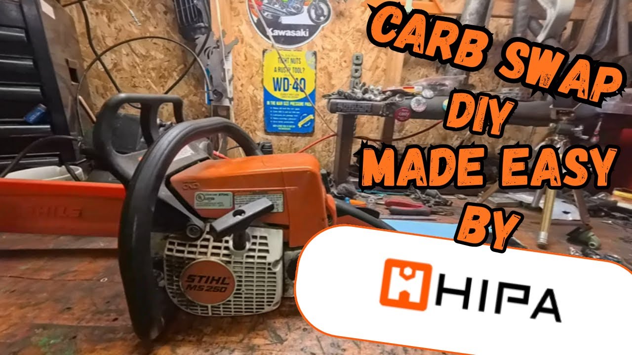 STIHL MS250 Chainsaw Carb Swap 