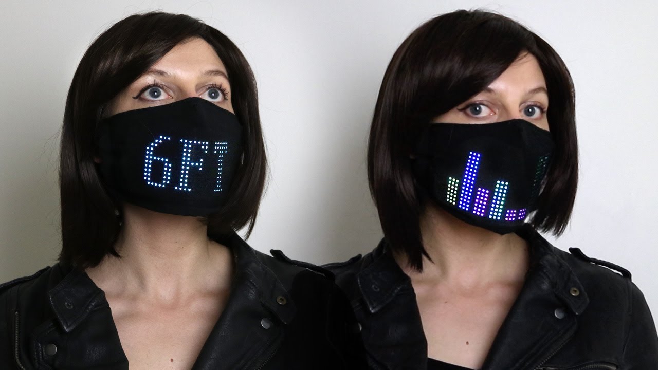 Face Mask Warns to Stay Away and Responds to Voice: DIY LED Wearable Tech  Project - YouTube