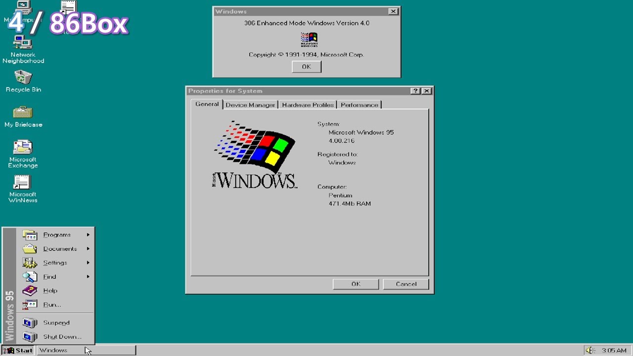 Windows Chicago Rle 가상머신에 Windows Chicago 216 설치하기! - YouTube