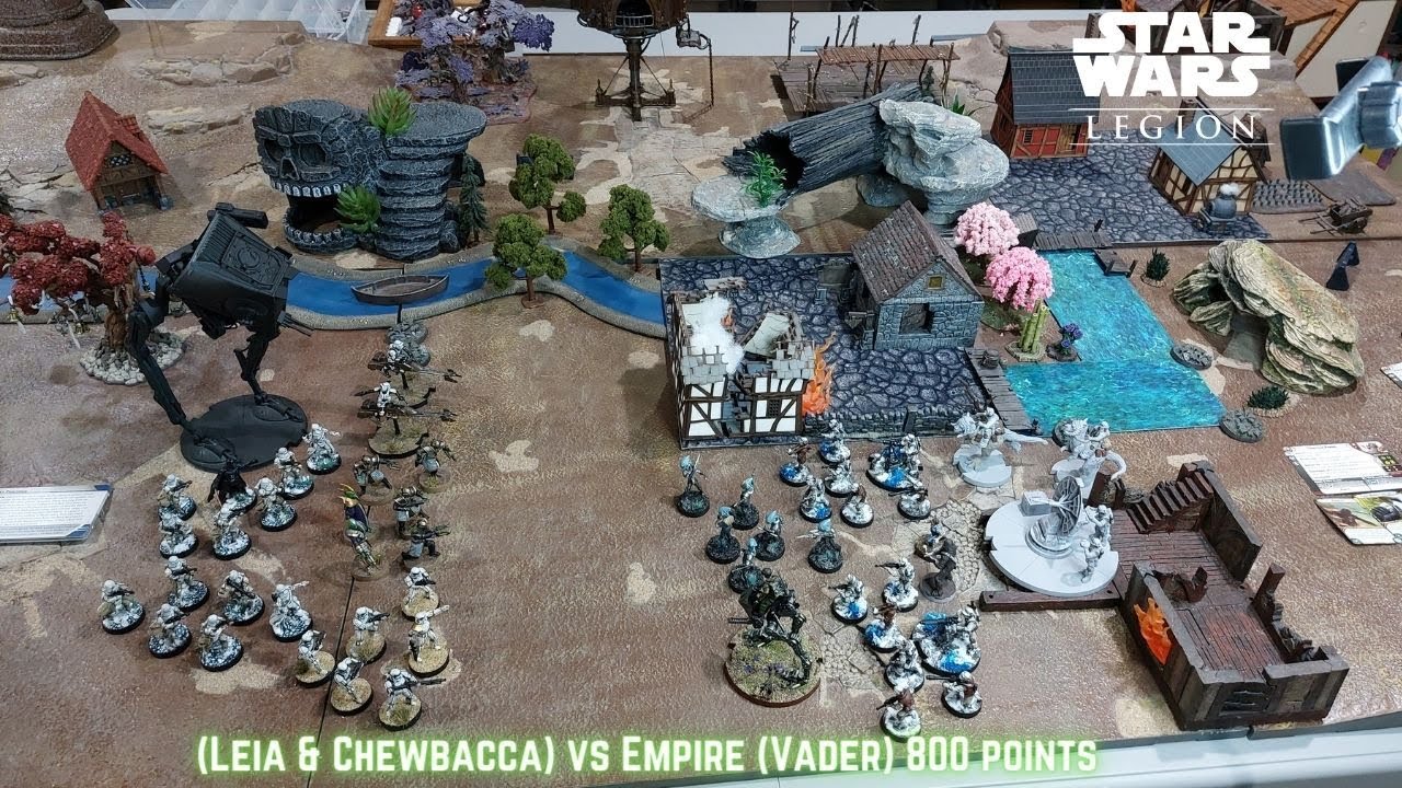Star Wars Legion Battle Report Rebels (Leia & Chewbacca) vs Empire ...