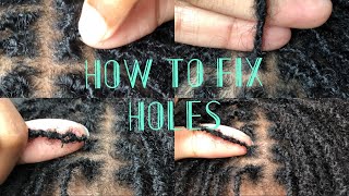 How To Fix Holes in Your Locs (Quick and Easy) | Fixing Interlocking Mistakes