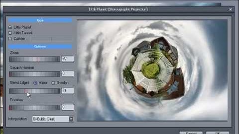 Little Planet Effect in DPHDR 4