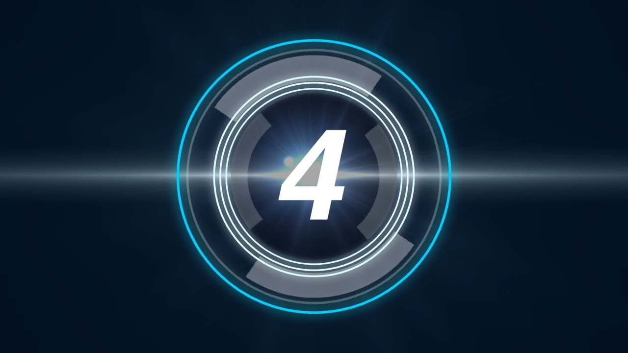 FREE 4K VIDEOS Futuristic Countdown Timer