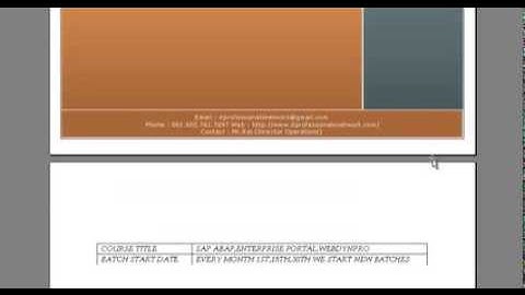 SAP ABAP(Advanced Business Application Programming) Training | SAP ABAP Online Training