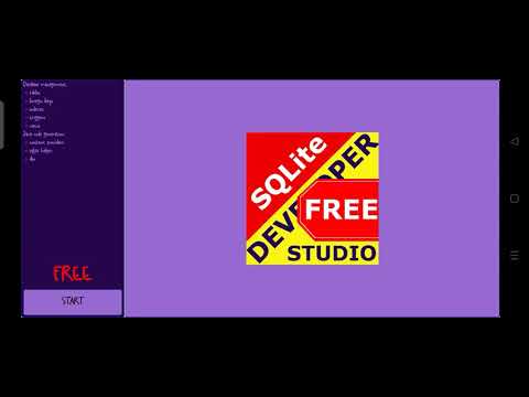 Creating Table in SQlite Developer Studio