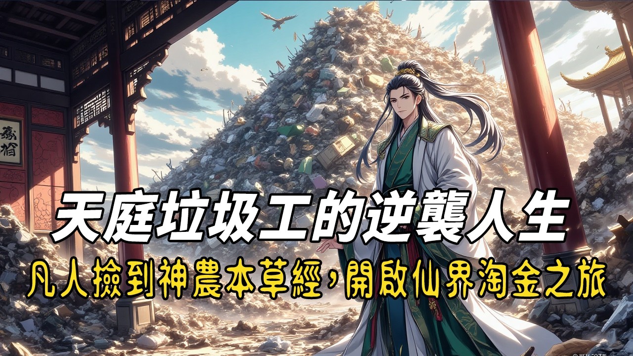 《天庭垃圾工的逆襲人生：凡人撿到神農本草經，開啟仙界淘金之旅！》出租車司機猝死後竟被太上老君選中？每天運送天庭垃圾卻撿到唐伯虎真跡、仙丹秘寶！看他如何靠『廢品』逆襲成三界最強收破爛！