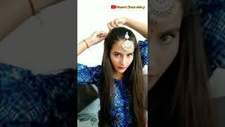 Quick Maang tikka hairstyle #shorts #short #youtubeshorts #hairstyles #hairstyle #hair #wedding