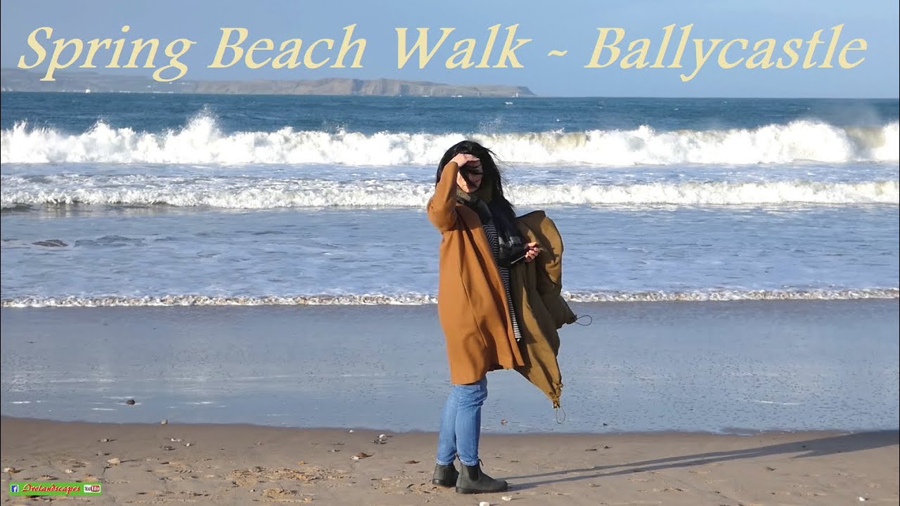 Spring Beach Walk, Ballycastle, North Antrim - (N Irish Coastal Walking Scenery)