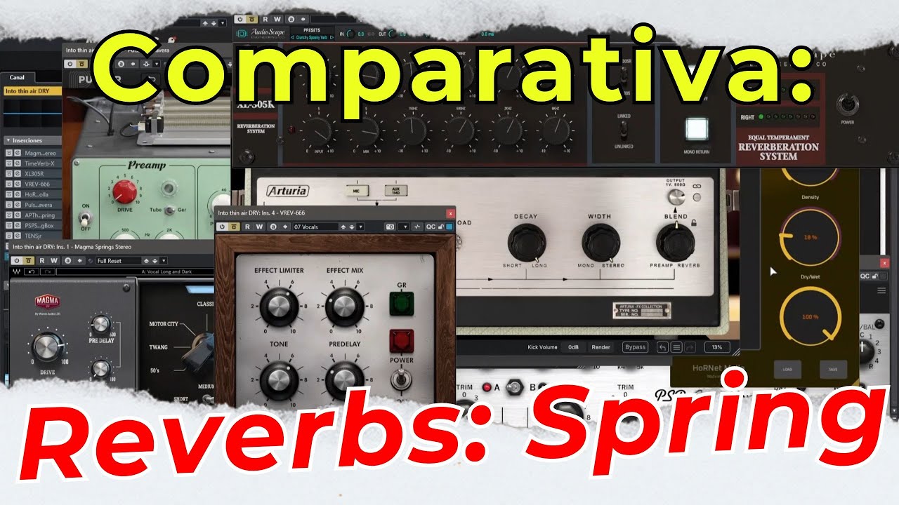 Spring Reverb Vs Digital Reverb 🎧Comparativa: Reverbs Spring🎧 - YouTube
