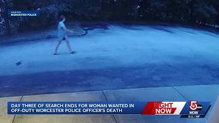 Search ends for day without finding woman sought in officer’s death