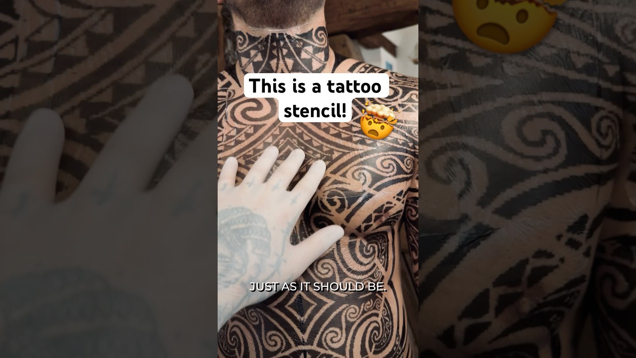 NEW TATTOO STENCIL TECHNIQUE - water soluble film! 