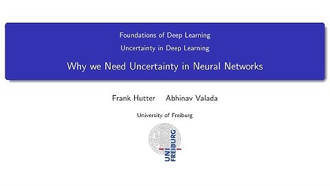 11.01 Why we Need Uncertainty in Neural Networks