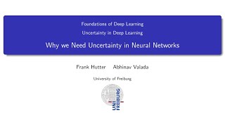11.01 Why we Need Uncertainty in Neural Networks Profile