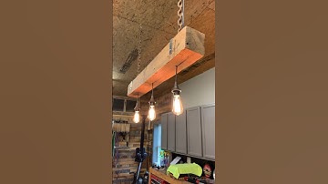 Making a Light Fixture from Wood, Steel, Chains, and Electrical Parts. #maker #diy