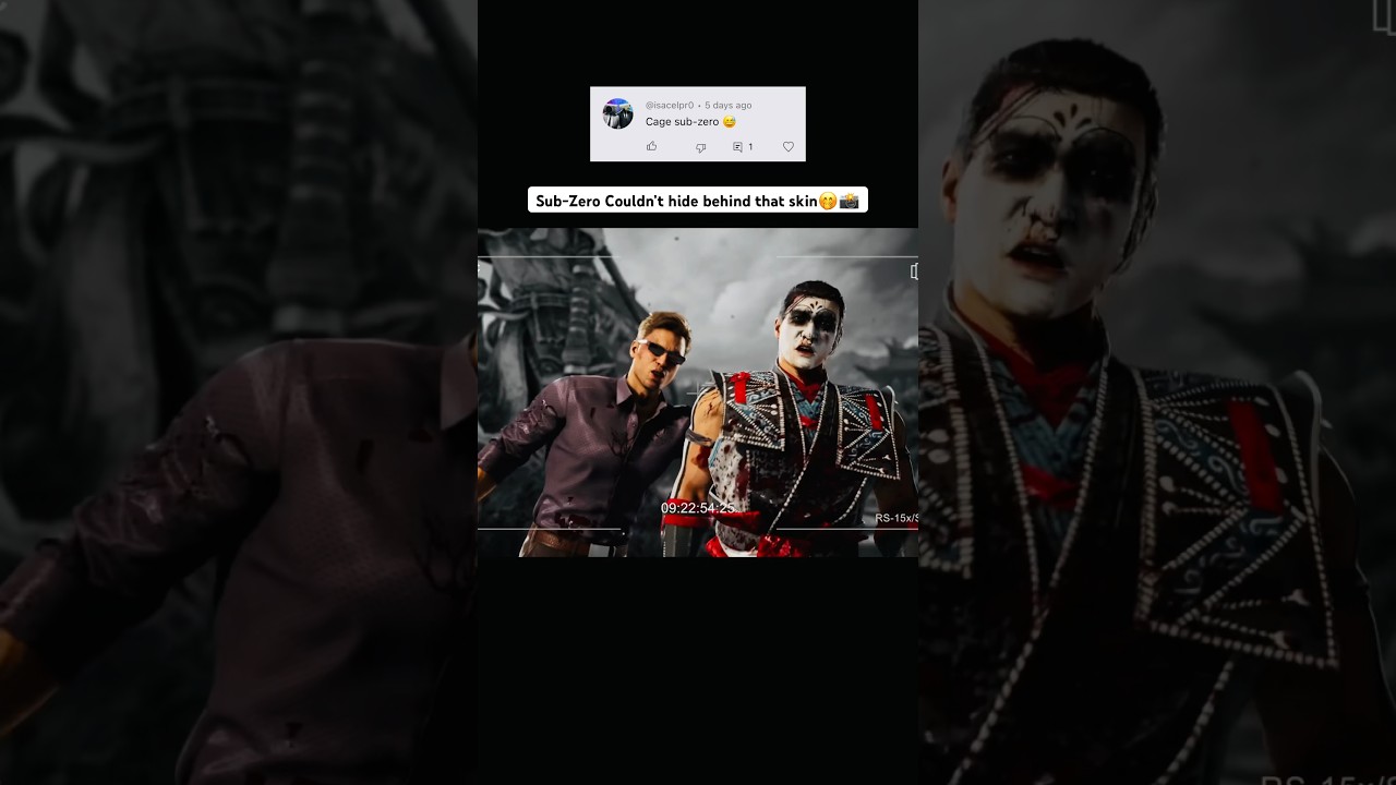 Sub-Zero bro got caged 🤭📸🎥 