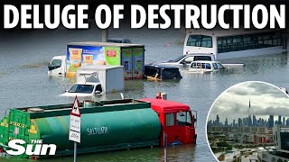 Dubai's 'apocalyptic' floods cause $1bn of damage in a DAY after worst storm for 75 years