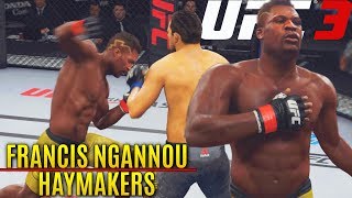 Post Patch FRANCIS NGANNOU Throwing Haymaker Knock Outs! EA Sports UFC 3 Online Gameplay