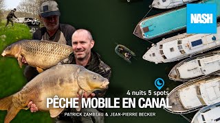 Pêche mobile en canal - 4 nuits 5 spots avec Patrick & Jean-Pierre