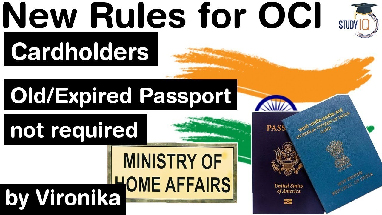 travelling to india with oci on old passport