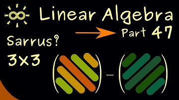 Linear Algebra 47 | Rule of Sarrus [dark version]