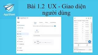 #LearnAppSheet/ #UXInterface/ 1.2 Creating a User Interface for the App screenshot 3