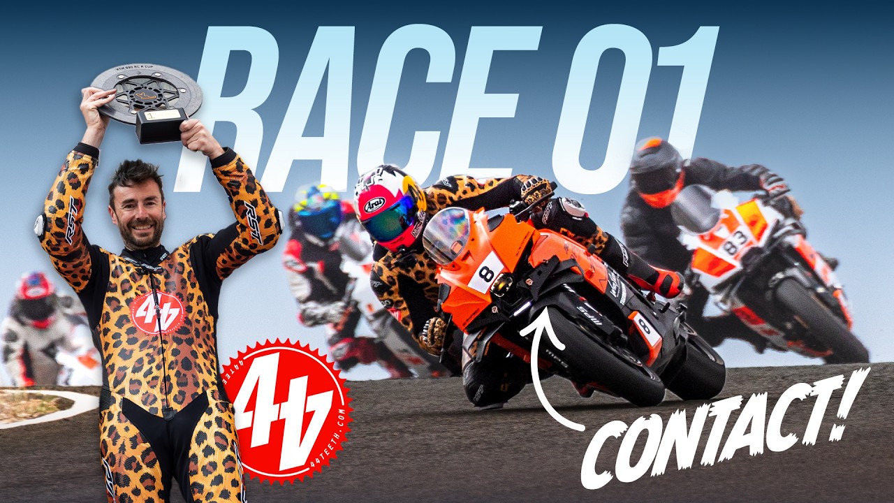 Welcome to my first race weekend at Almeria for Round One of the KTM 990 RC R Cup – and what a weekend it was with tyre issues, rain, first round nerves and of course the obligatory 44T drama. Literally one of the best things I have ever done on a motorcycle. Thank you all SO MUCH for your support and massive shout out to our sponsors! Cannot wait to bring you along for the ride this season!
Tigerbet.co.uk
White Dalton
MPS Motorsport
TwinzTransport
Pitboxx
MucOff
RST
Arai

MucOff discount Code “44teeth20” - https://muc-off.com/collections/new-releases/products/ceramic-protection-kit-30ml