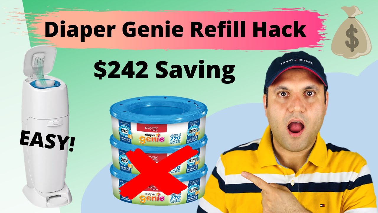 Diaper Genie Hack Use A Trash Bag To Refill A Diaper Genie Save Money Diaper Genie Hack Use A Trash Bag To Refill A Diaper Genie Save Money