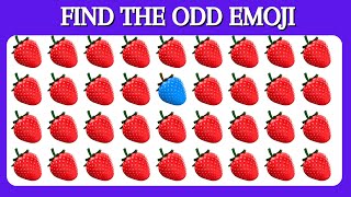 【Easy, Medium, Hard Levels】Can you Find the Odd Emoji Out in 10 seconds?-Fruit Edition