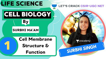 Cell Membrane Structure and Function | Cell Biology | Target CSIR-UGC NET 2020/2021 | Surbhi Singh