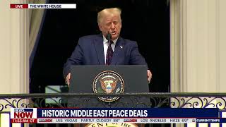 HISTORIC DEALS: President Trump MAJOR Middle East Peace Accord Deals At White House