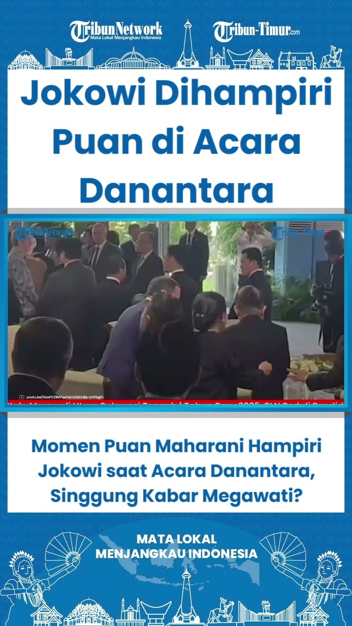 SHORT Momen Puan Maharani Hampiri Jokowi saat Acara Danantara,  Singgung Kabar Megawati?