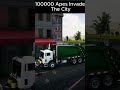 100,000 Apes Attack The City - Can The Police Stop The Invasion? #shorts