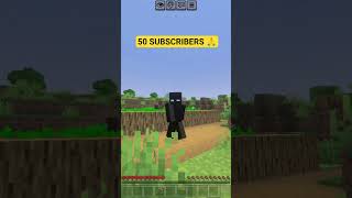 50 subscribers for live 🙌 #minecraft #shorts