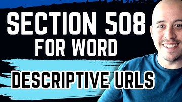 URLs are descriptive and describe to the user the content of the linked page