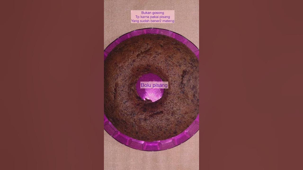 Cara membuat Bolu Pisang Ambon Ukuran Kecil