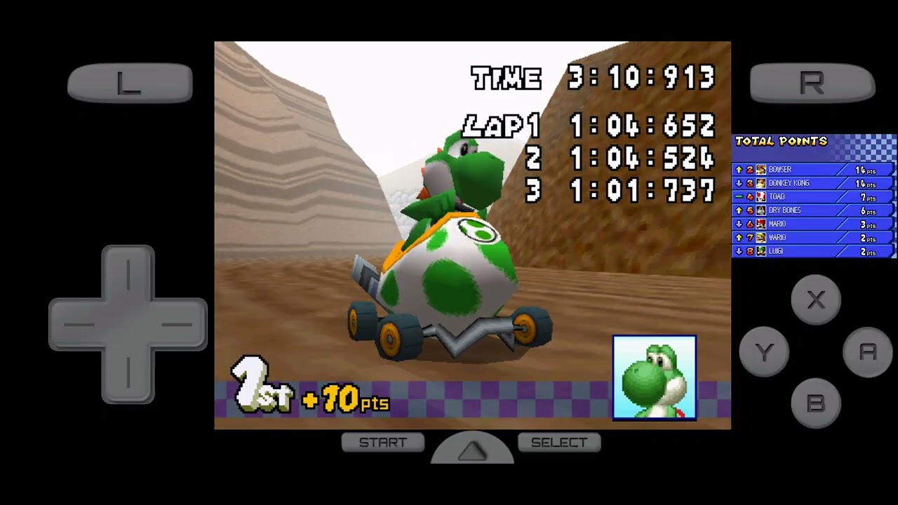 Mario Kart DS (Drastic): Leaf Cup 50cc
