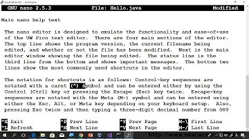 리눅스 강의 14강.  Linux(Unix) 나노(nano)를 이용한 파일편집