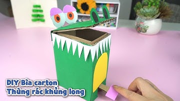 DODO DINO|Đừng Vứt Bìa Carton! Làm Ngay Khủng Long Ăn Rác Cực Vui - Let
