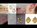 stud Gold earrings design&#39;s  for daily use||simple stud designs for girls || light weight earning
