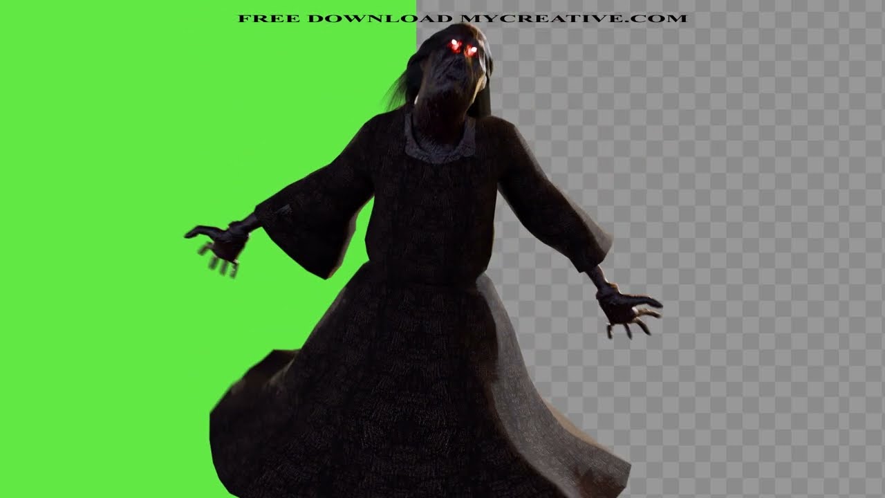 Chudail 4K Attack 01 A | Horror Ghost  GREEN SCREEN Attack VFX