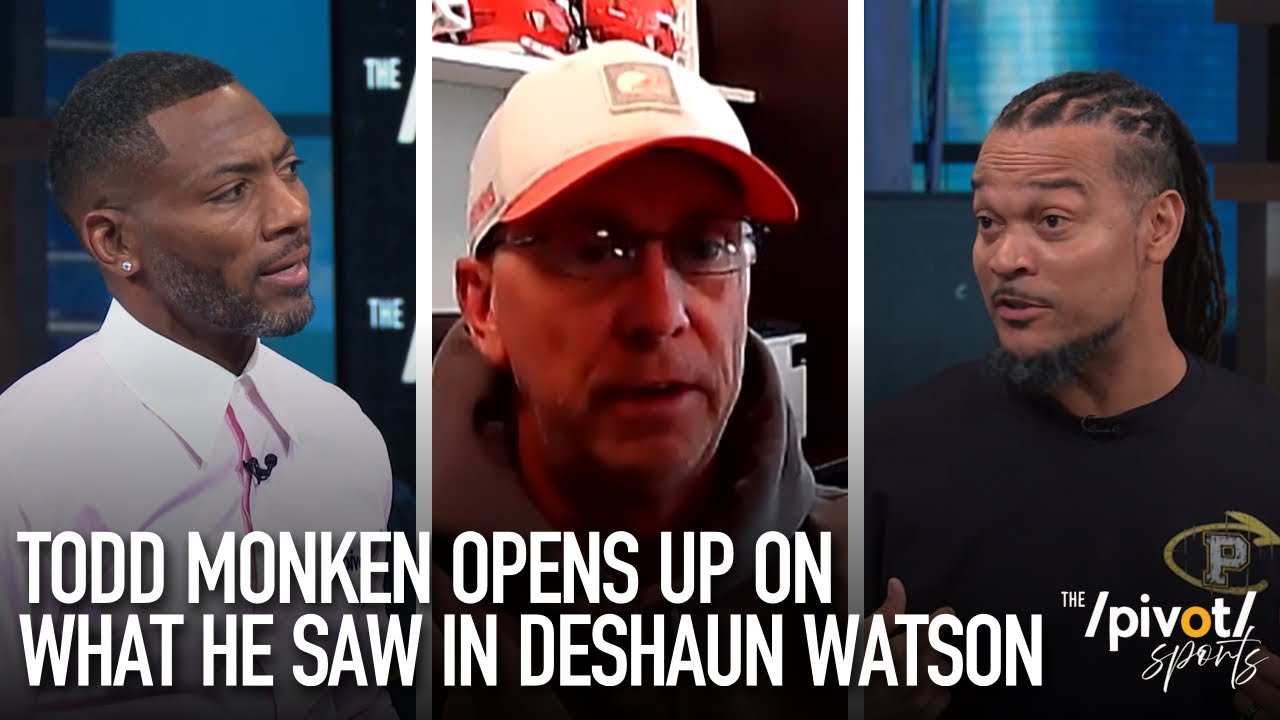 Todd Monken talks about DeSean Watson growth, 1st Place Browns and Mike Tomlin | Pivot Sports