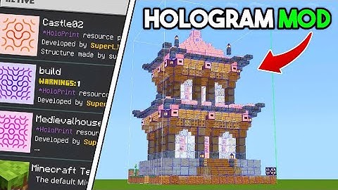 🚀 The *ULTIMATE* BEST BUILDS HOLOGRAM MOD For MCPE 1.21+ 🤯 (100+ FREE Builds!)